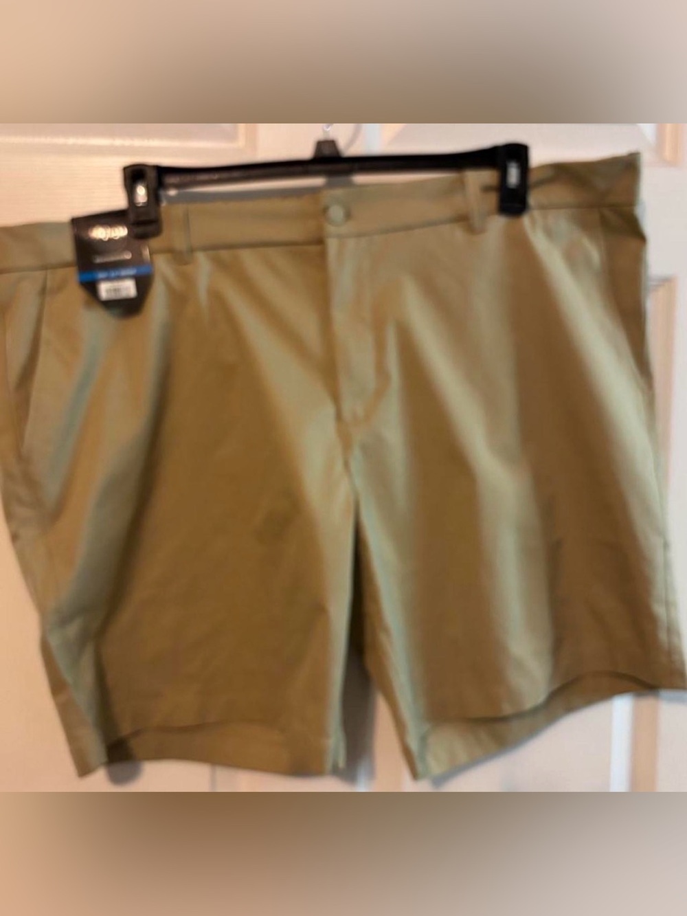 Weatherproof Men's Flat-Front Tan Shorts